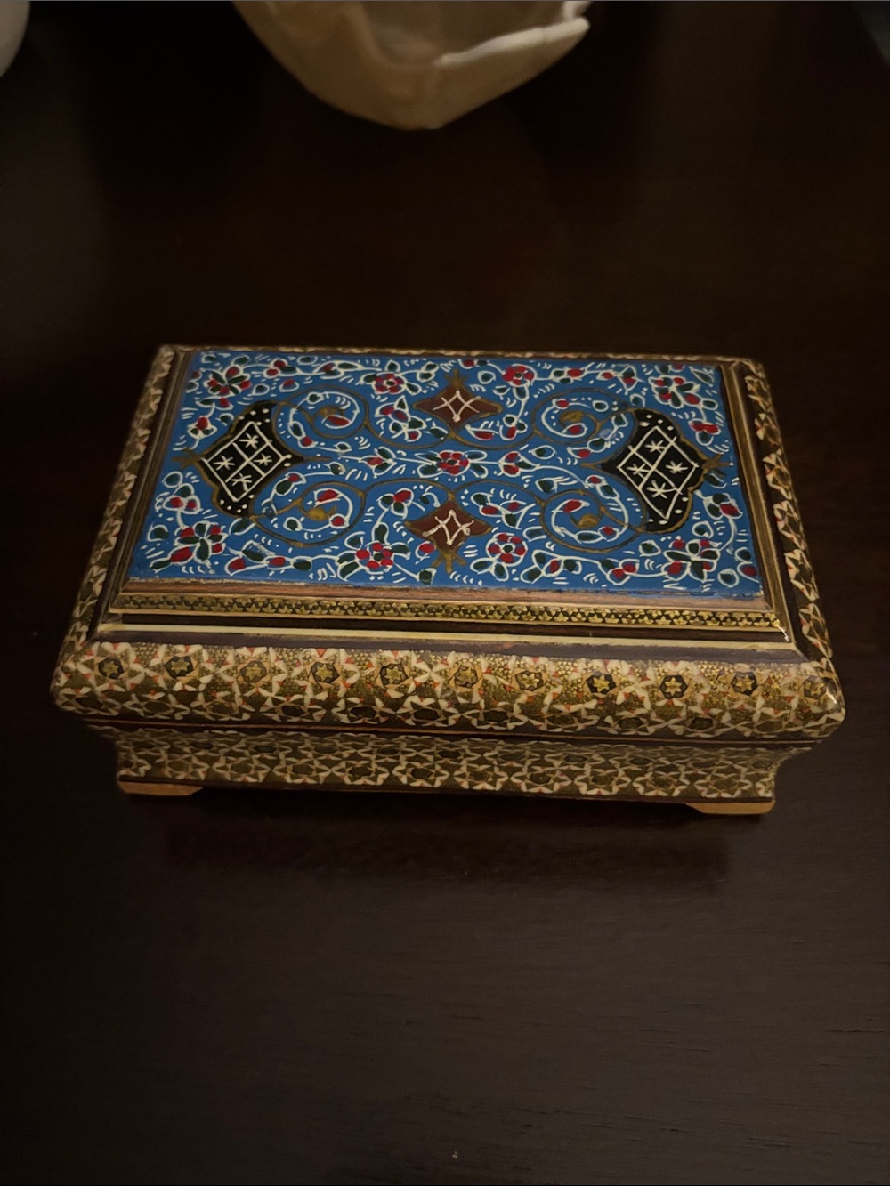 Handcrafted Khatam Jewelry or trinket Box